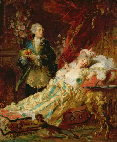 Luigi XV e Madame Dubarry da Gyula Benczúr